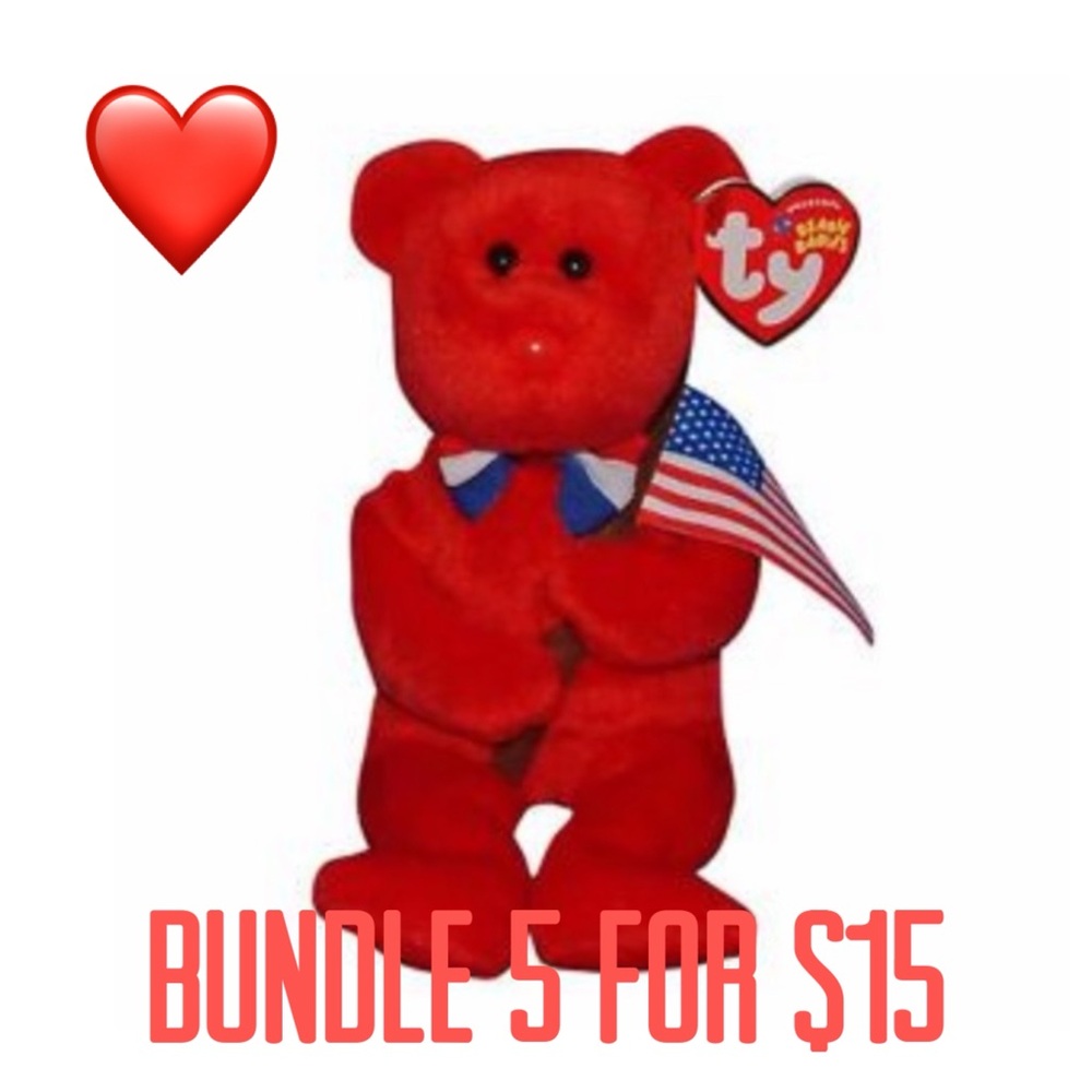 ❤️Bundle 5 for $15❤️ 2004 Thomas the Bear Beanie Baby